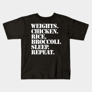 Eating Healthy is how you get fit Kids T-Shirt